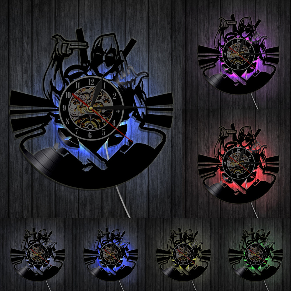 Wade Winston Wilson Mutants Vinyl Record Wall Clock