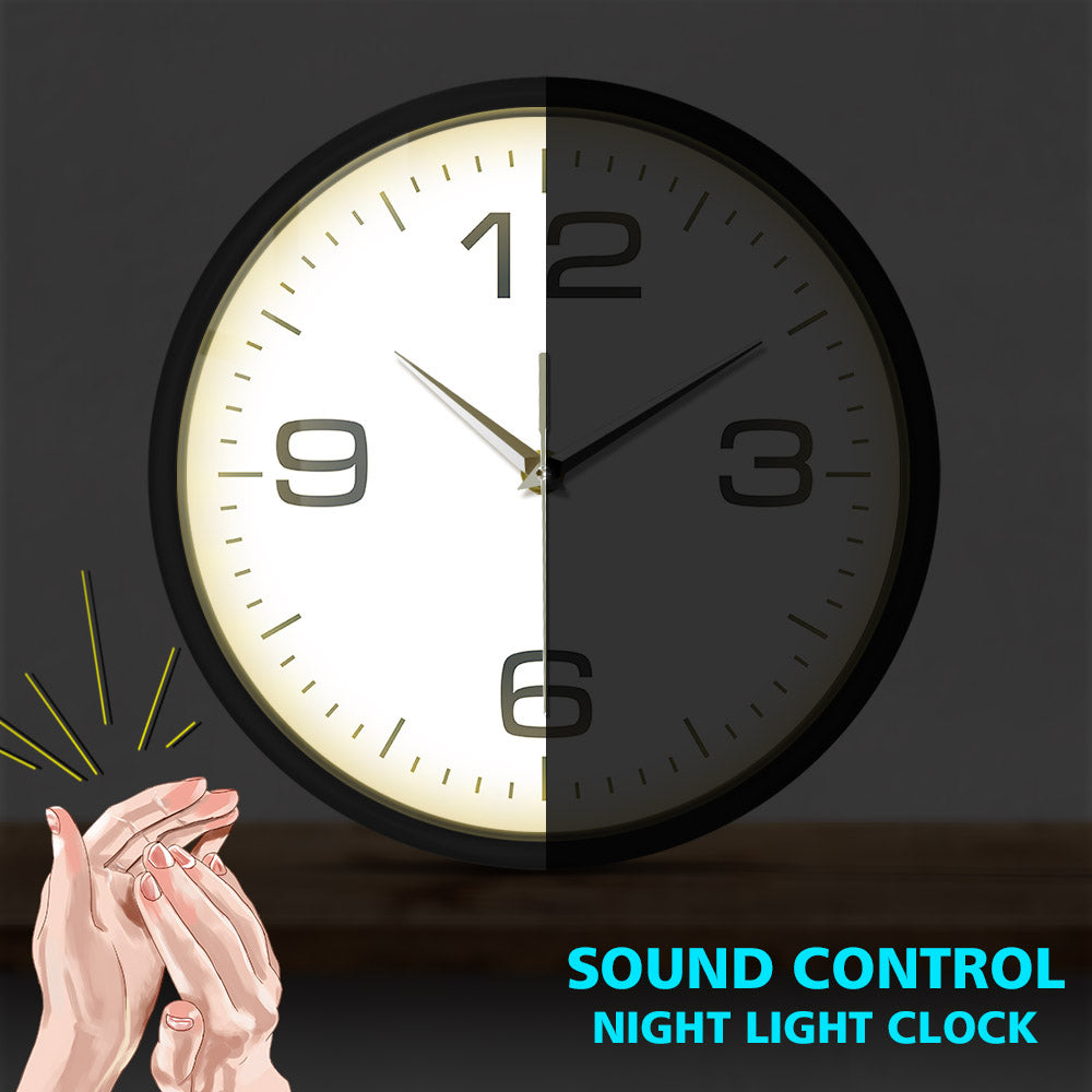 Big Numbers Sound Activated Wall Clock