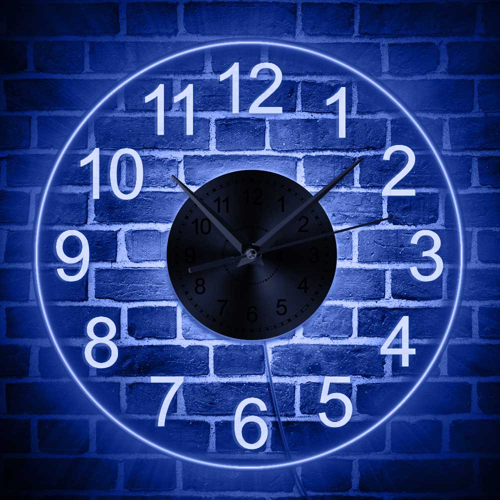 Modern Design LED Neon Wall Clock