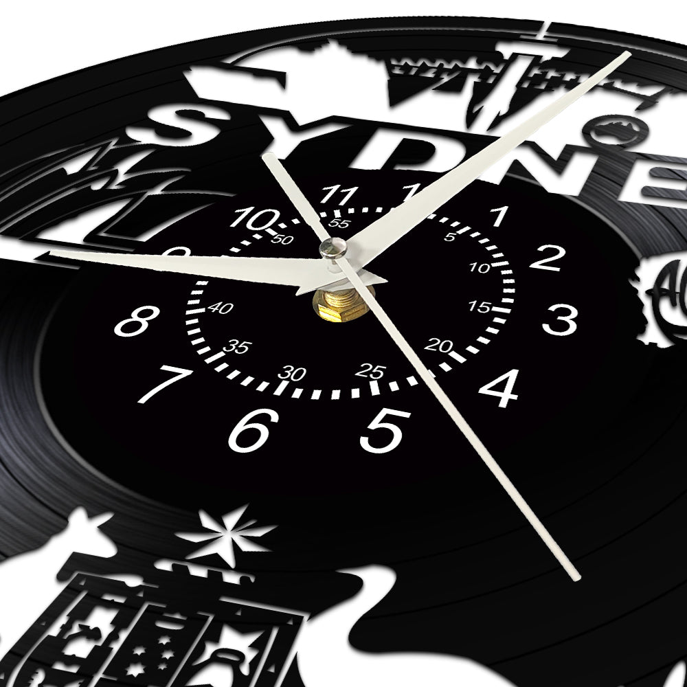 Australia Sydney Vinyl Record Wall Clock