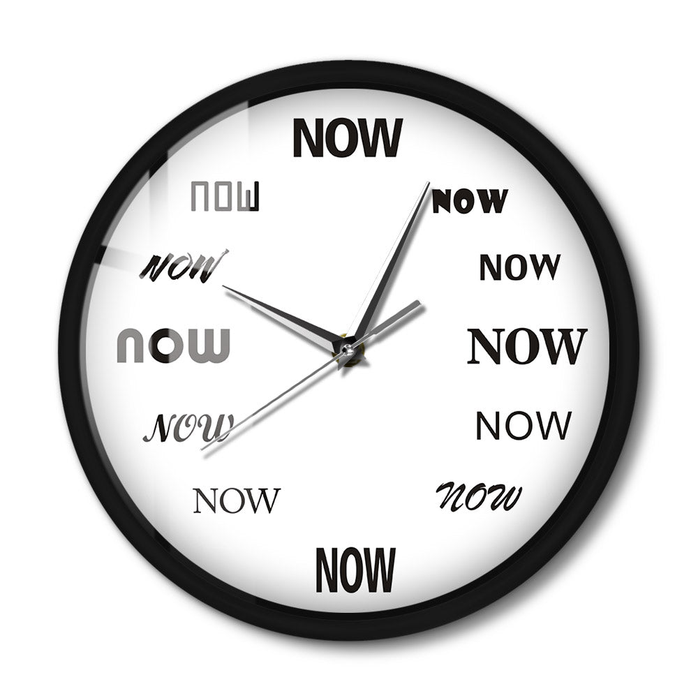 Time is NOW Sound Activated Wall Clock