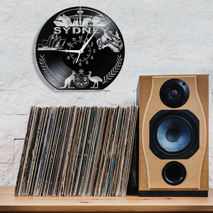 Australia Sydney Vinyl Record Wall Clock