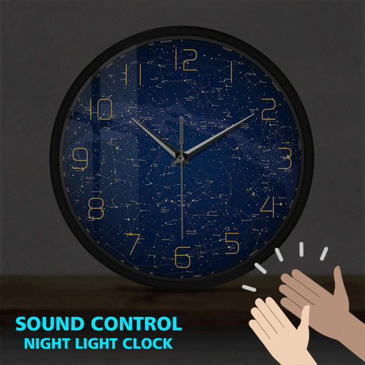 Sky Map Sound Activated Wall Clock