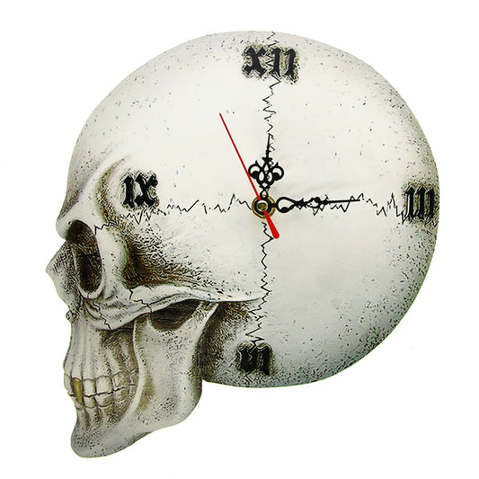 Gothic Tempore Mortis Vault Skull Wall Clock