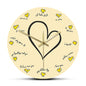 I Love You in 12 Different Languages Wall Clock