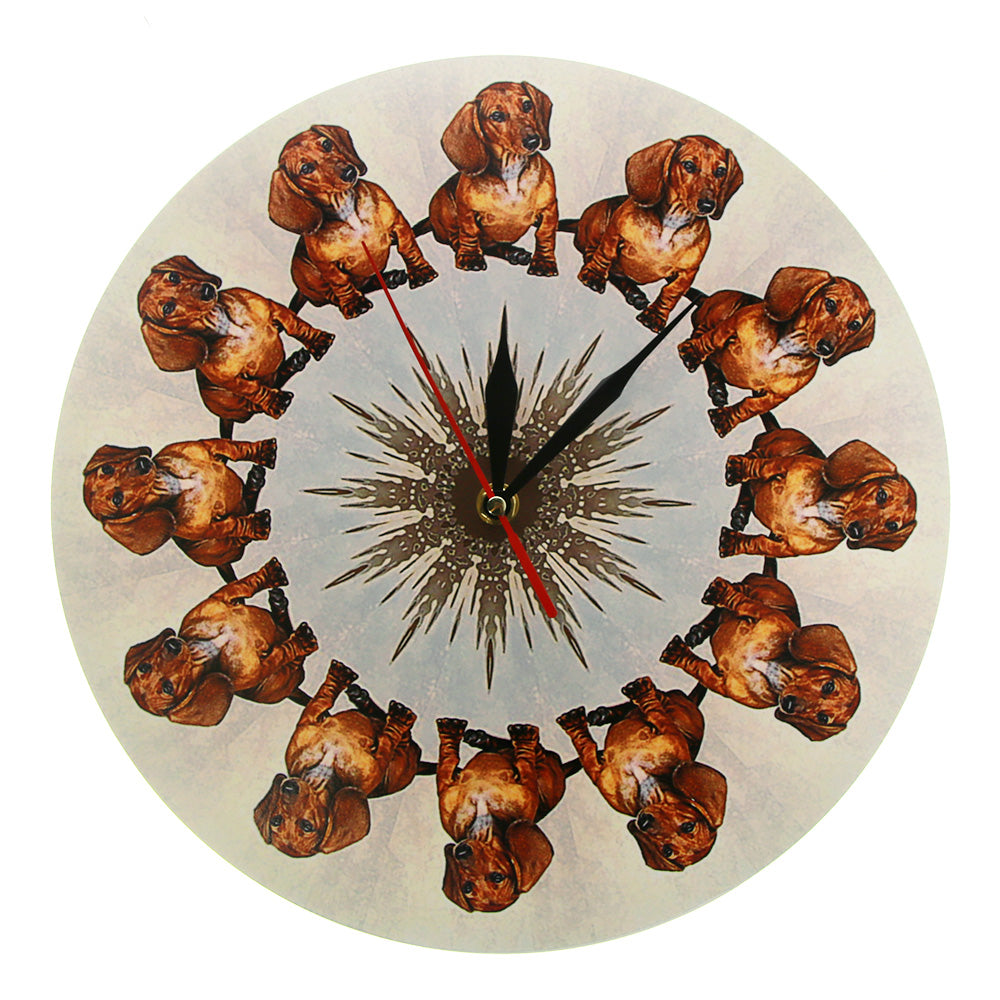 Puppy Pet Dachshund Wall Clock
