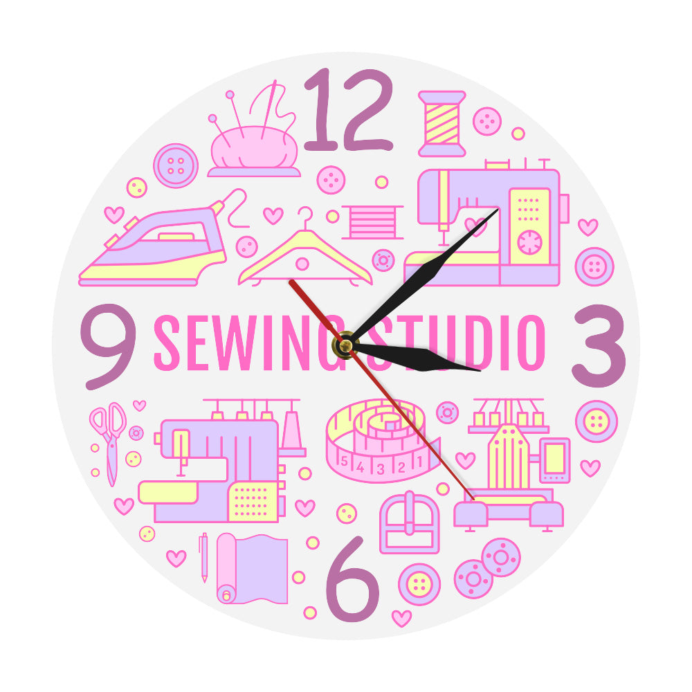 Sewing Studio Wall Clock