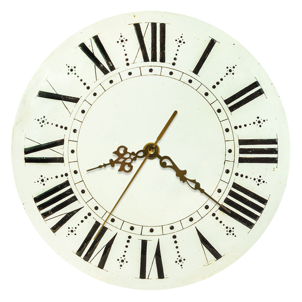 Rustic Print Wall Clock