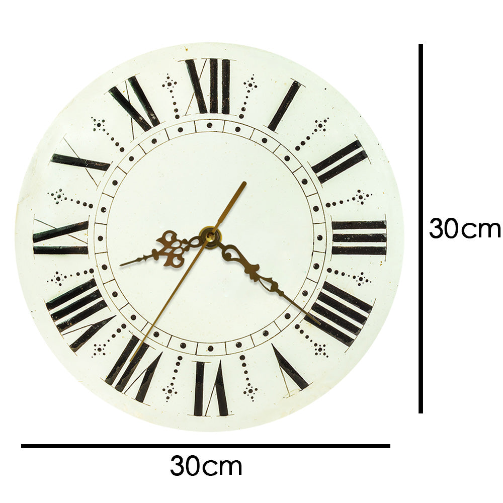 Rustic Print Wall Clock