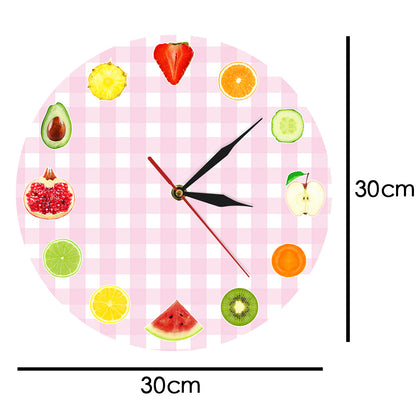 Fresh Fruit Wall Clock