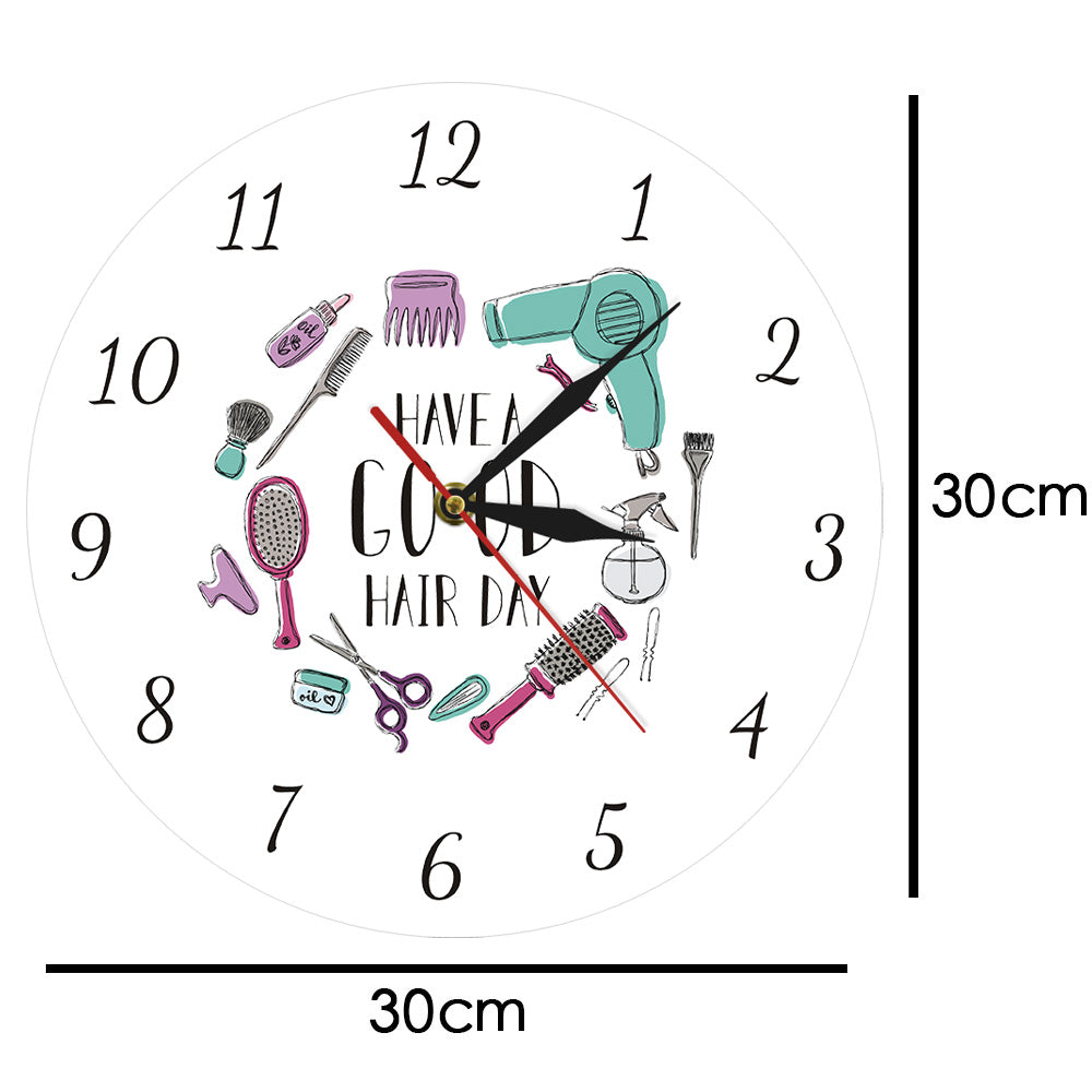 Hair Day Wall Clock