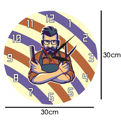 Barber Shop Wall Clock