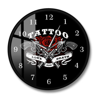 Tattoo Logo Wall Clock