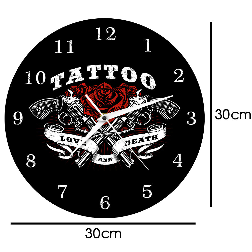 Tattoo Logo Wall Clock
