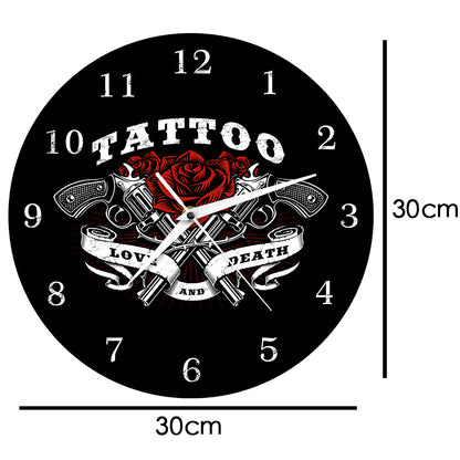 Tattoo Logo Wall Clock