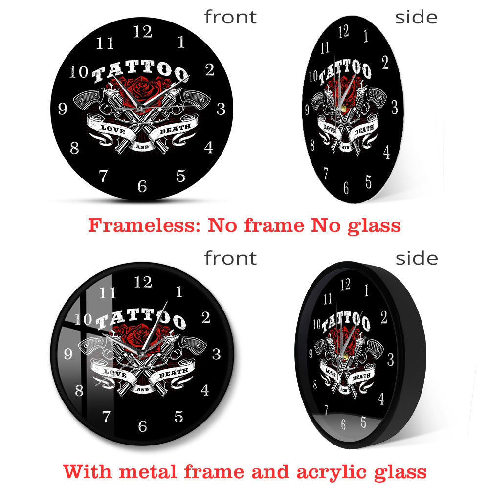 Tattoo Logo Wall Clock