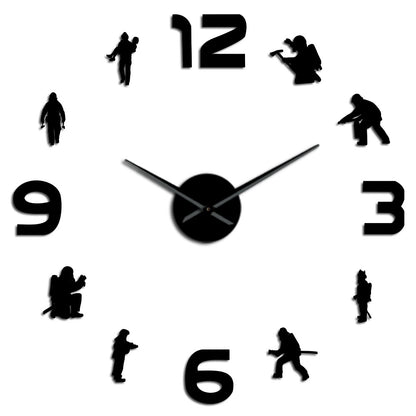 Firefighters Fire Soldiers Firefighting DIY Wall Clock