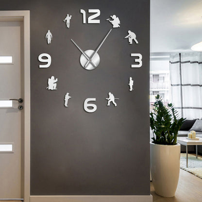 Firefighters Fire Soldiers Firefighting DIY Wall Clock