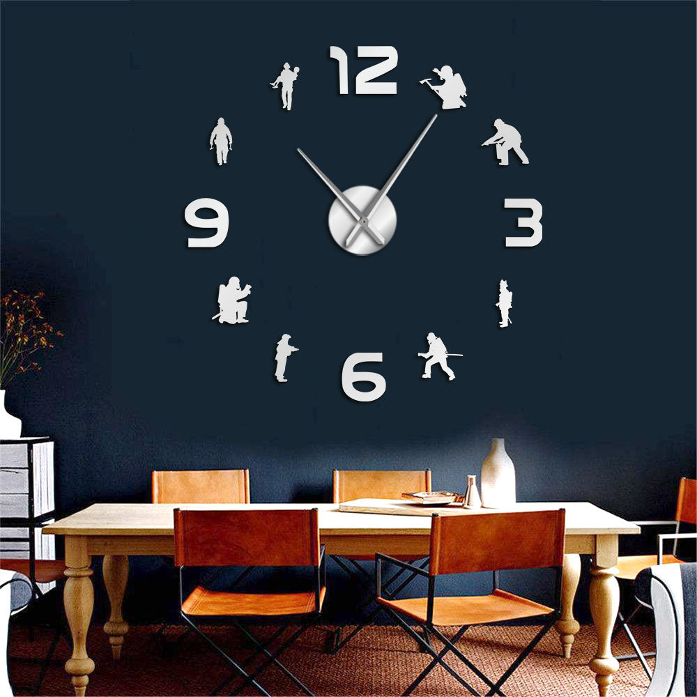 Firefighters Fire Soldiers Firefighting DIY Wall Clock
