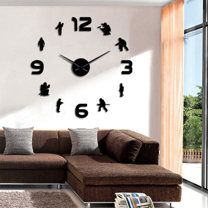Firefighters Fire Soldiers Firefighting DIY Wall Clock