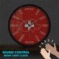 Switzerland Map Sound Activated Wall Clock