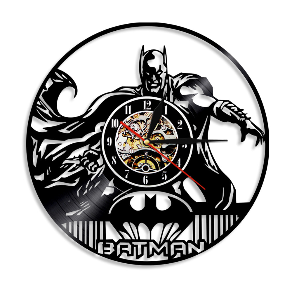 Bat Superhero Vinyl Record Wall Clock