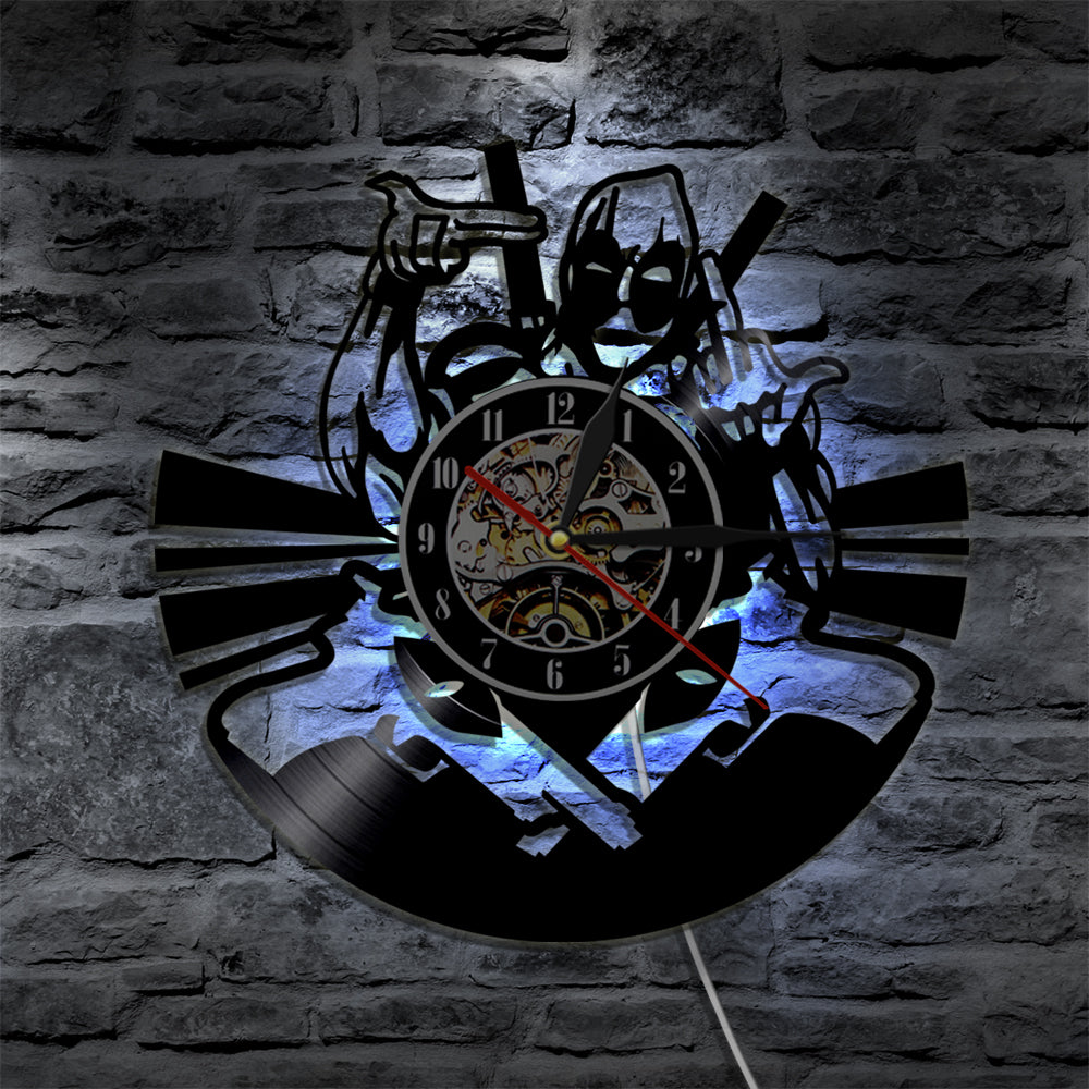 Wade Winston Wilson Mutants Vinyl Record Wall Clock