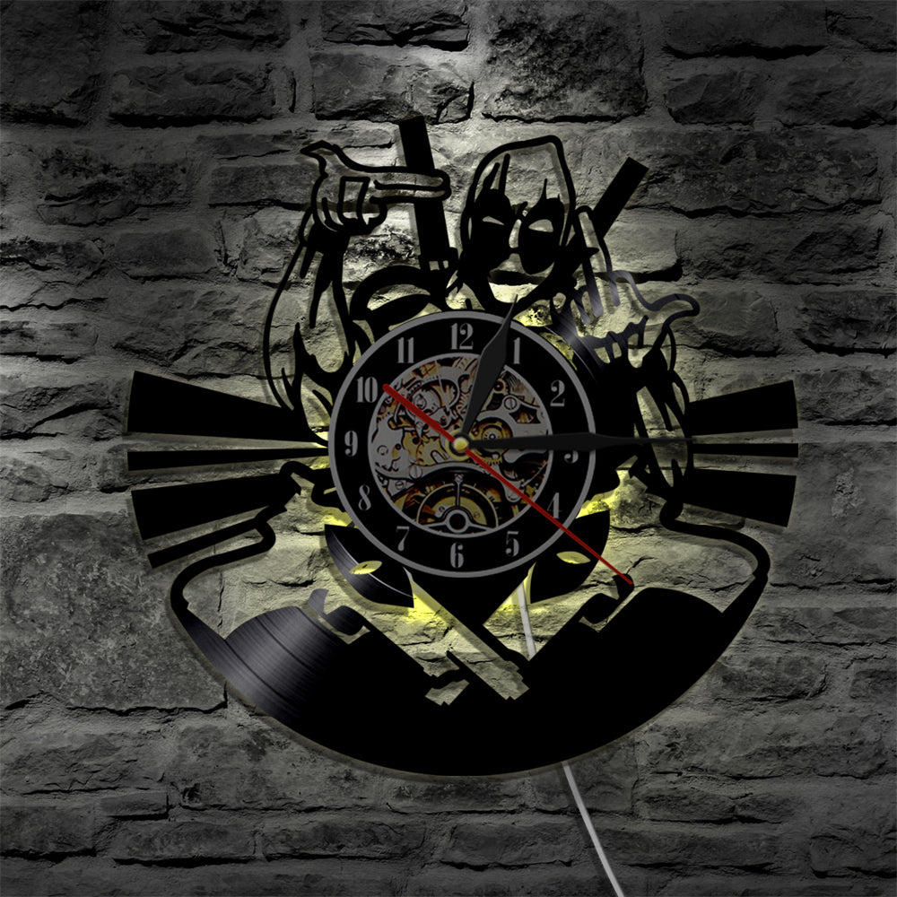Wade Winston Wilson Mutants Vinyl Record Wall Clock
