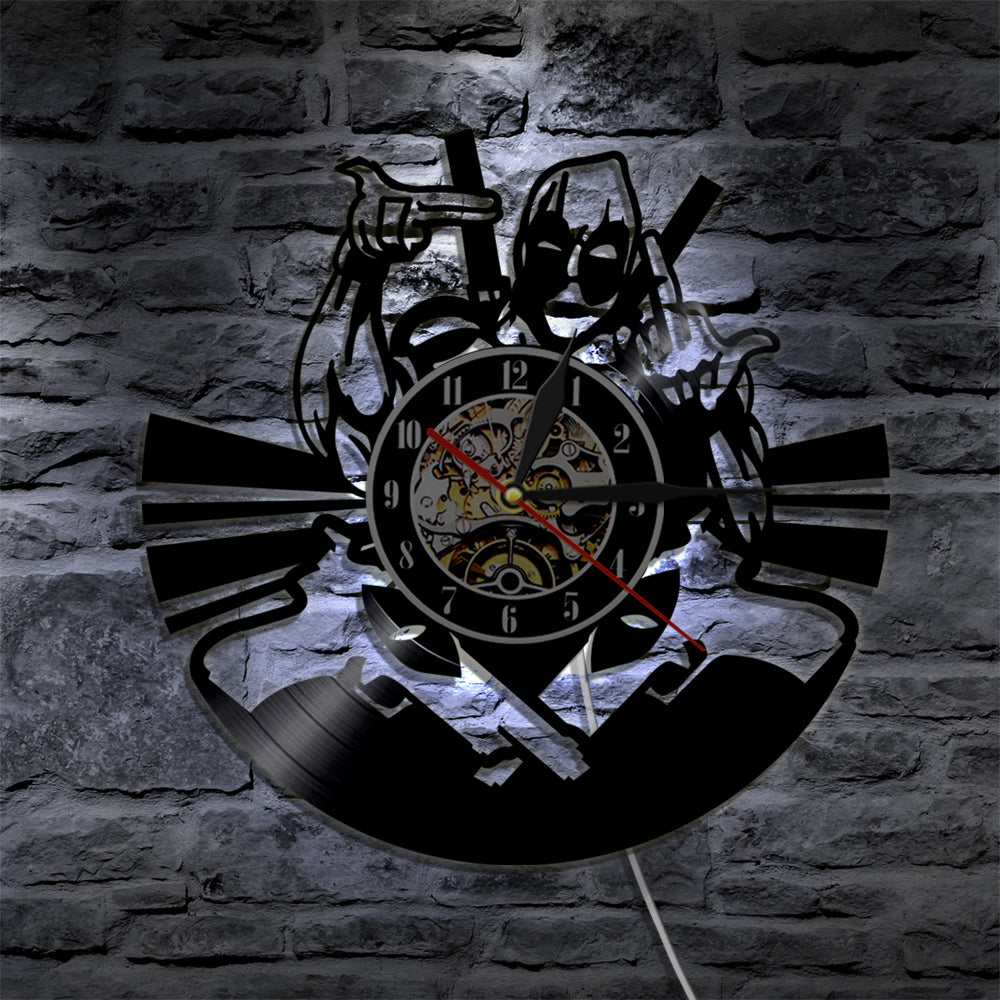 Wade Winston Wilson Mutants Vinyl Record Wall Clock