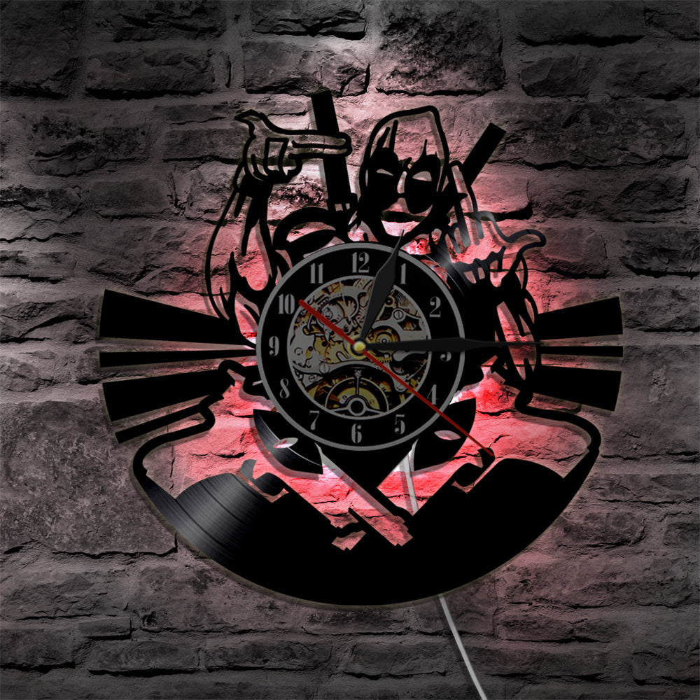 Wade Winston Wilson Mutants Vinyl Record Wall Clock