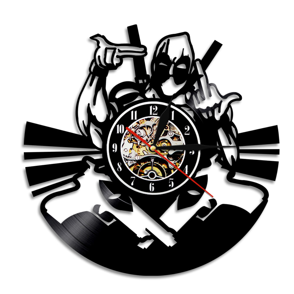 Wade Winston Wilson Mutants Vinyl Record Wall Clock