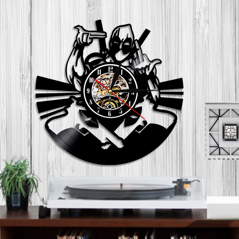 Wade Winston Wilson Mutants Vinyl Record Wall Clock