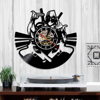 Wade Winston Wilson Mutants Vinyl Record Wall Clock