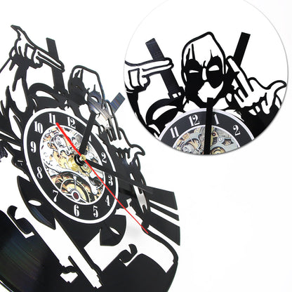 Wade Winston Wilson Mutants Vinyl Record Wall Clock