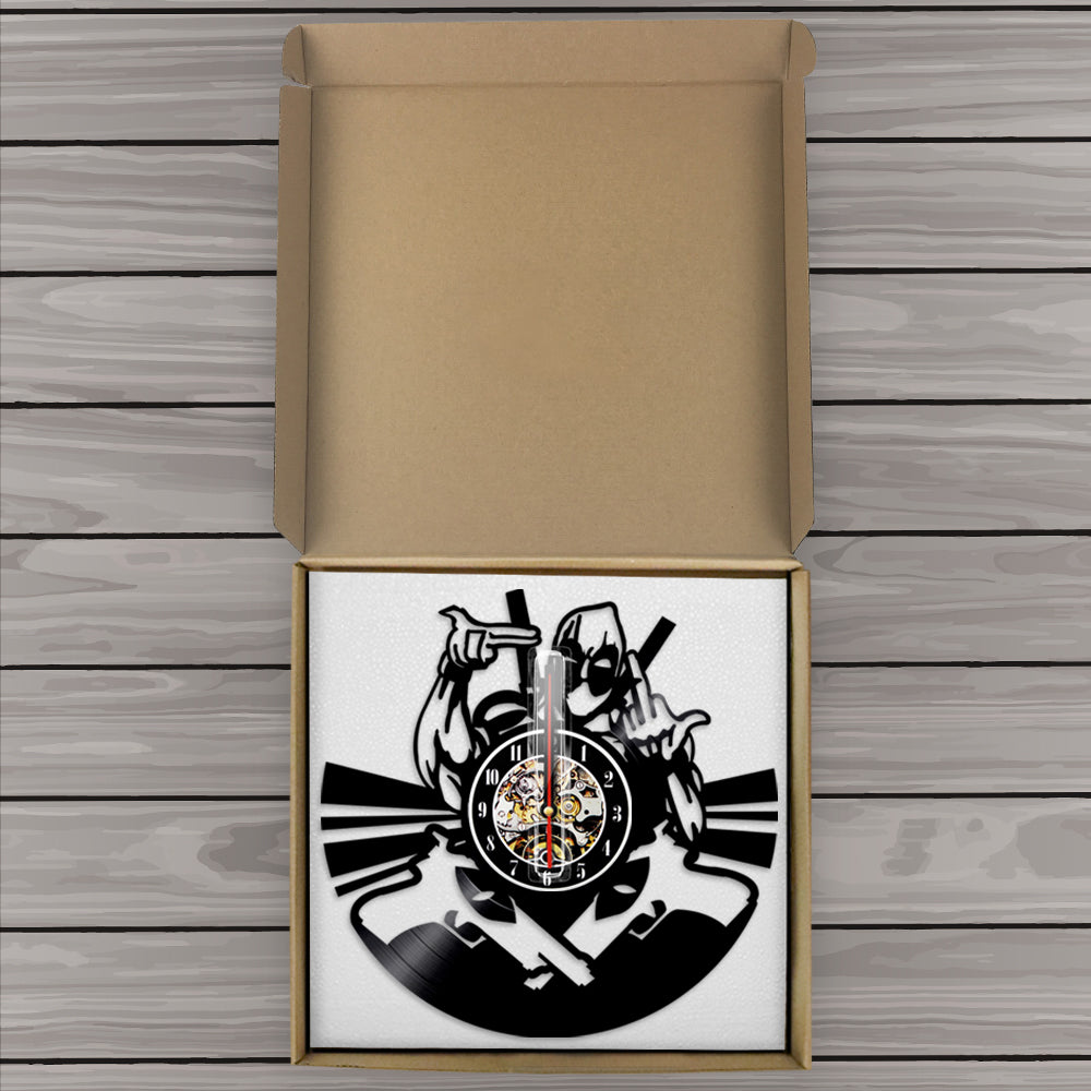 Wade Winston Wilson Mutants Vinyl Record Wall Clock