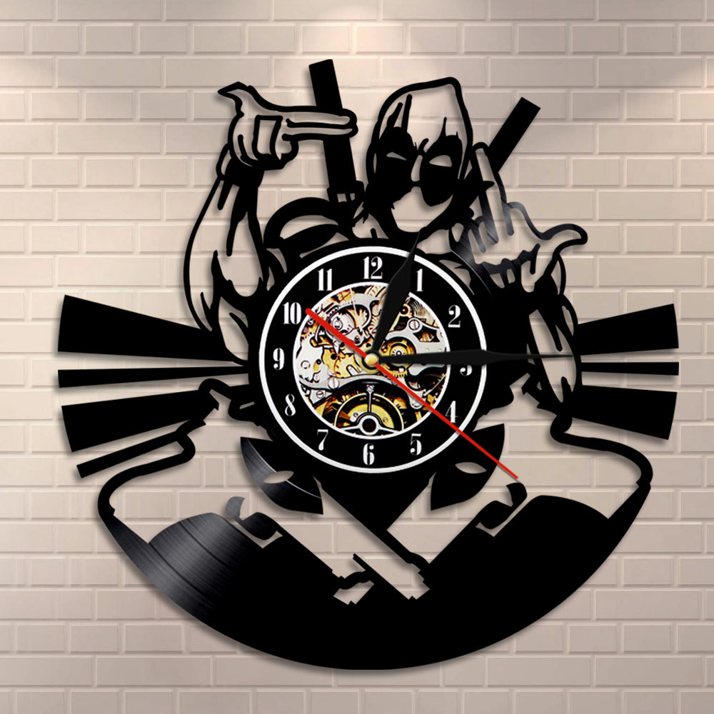 Wade Winston Wilson Mutants Vinyl Record Wall Clock