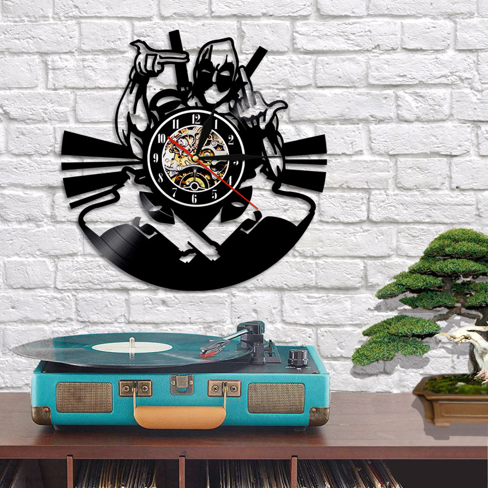 Wade Winston Wilson Mutants Vinyl Record Wall Clock