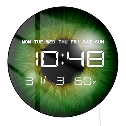 Eyeballs Iris Pupils Anatomy LED Digital Wall Clock Eyeballs Vision Retina Optometrist Electric Wall Clock Ophthalmologist Gift
