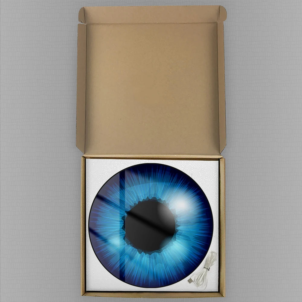 Eyeballs Iris Pupils Anatomy LED Digital Wall Clock Eyeballs Vision Retina Optometrist Electric Wall Clock Ophthalmologist Gift