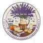 Lavender Flower with Bread Cookies LED Digital Wall Clock for Kitchen Dinning Room Home Decor Dual Purpose Electronic Wall Clock