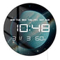 Planet Uranus LED Large Digital Wall Clock For Living Room Outer Space Solar System Artwork Home Decor Electric Wall Desk Clock