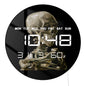 Vincent van Gogh Drawing Skull with Burning Cigarette Digital Wall Clock Smoking Skeleton Electronic Wall Clock Large Display
