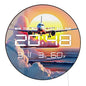 Airplane Take Off with Cloud at Sunset Auto Dimming LED Digital Wall Clock with Calendar Temperature 12/24hr Electric Wall Clock