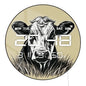 Cow Head Electronic Wall Clock for Farmhouse Animal Home Decor LED Digital Wall Clock with 12/24 Timer Calendar Date Temperature