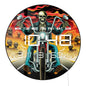 Motorcycle Rider Skull Biker Smart Dimming LED Digital Wall Clock 12/24hour Timer Electric Clock with Calendar Date Temperature