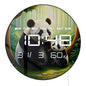 Panda Bear Family LED Digital Wall Clock Large Time Display Animal Home Decor Electronic Modern Wall Clock Housewarming Gift