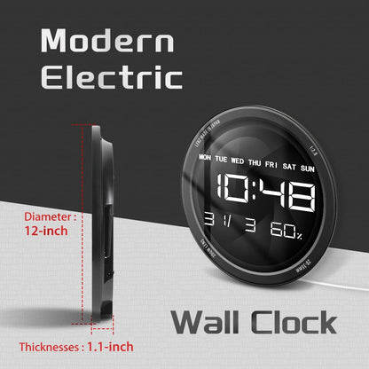 Camera Photo Lens LED Digital Wall Clock for Photo Studio Decorative Photographer Electric Wall Clock Photography Lovers Gift