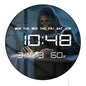 Grim Reaper using Sewing Machine LED Digital Wall Clock with Calendar Temperature Dark Fantasy Home Decor Electronic Wall Clock