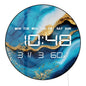 Luxury Marble Blue Paint Printed LED Digital Wall Clock Abstract Art Home Decor Watch Electronic Wall Clock Large Number Display