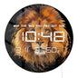 Lion Portrait Electronic Wall Clock Large Numeric Display Wild Animal African Home Decor Multifunctional LED Digital Wall Clock